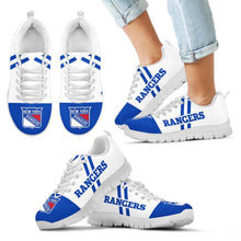 Load image into Gallery viewer, Line Stripe Logo Bottom New York Rangers Sneakers