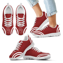 Load image into Gallery viewer, Lovely Curves Stunning Logo Icon Oklahoma Sooners Sneakers