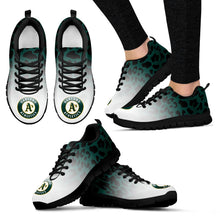 Load image into Gallery viewer, Leopard Pattern Awesome Oakland Athletics Sneakers