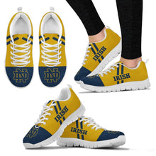 Load image into Gallery viewer, Line Stripe Logo Bottom Notre Dame Fighting Irish Sneakers