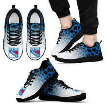 Load image into Gallery viewer, Custom Printed New York Rangers Sneakers Leopard Pattern Awesome