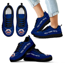 Load image into Gallery viewer, Wave Red Floating Pattern New York Mets Sneakers
