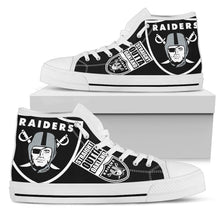 Load image into Gallery viewer, Straight Outta Oakland Raiders High Top Shoes
