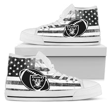 Load image into Gallery viewer, Flag Rugby Oakland Raiders High Top Shoes