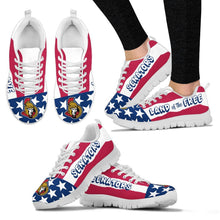 Load image into Gallery viewer, Proud Of American Flag Three Line Ottawa Senators Sneakers