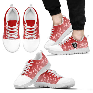 Heart Flying Valentine Sweet Logo Oakland Raiders Sneakers