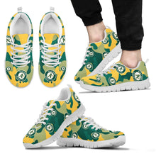 Load image into Gallery viewer, Oakland Athletics Cotton Camouflage Fabric Military Solider Style Sneakers