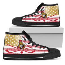 Load image into Gallery viewer, Flag Rugby Ottawa Senators High Top Shoes