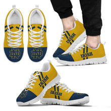 Load image into Gallery viewer, Line Stripe Logo Bottom Notre Dame Fighting Irish Sneakers