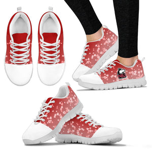 Heart Flying Valentine Sweet Logo Northern Illinois Huskies  Sneakers