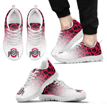 Load image into Gallery viewer, Leopard Pattern Awesome Ohio State Buckeyes Sneakers