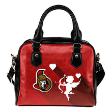 Load image into Gallery viewer, Superior Cupid Love Delightful Ottawa Senators Shoulder Handbags