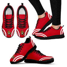 Load image into Gallery viewer, Lovely Curves Stunning Logo Icon Ottawa Senators Sneakers