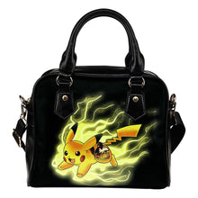 Load image into Gallery viewer, Pikachu Angry Moment Northern Illinois Huskies Shoulder Handbags