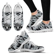 Load image into Gallery viewer, Brush Strong Cracking Comfortable Oakland Raiders Sneakers