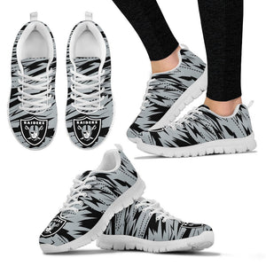 Brush Strong Cracking Comfortable Oakland Raiders Sneakers