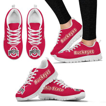 Load image into Gallery viewer, Magnificent Ohio State Buckeyes Amazing Logo Sneakers