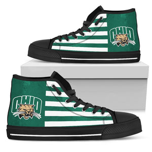 American Flag Ohio Bobcats High Top Shoes