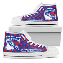 Load image into Gallery viewer, Puzzle Logo With New York Rangers High Top Shoes