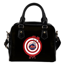 Load image into Gallery viewer, Valentine Sweet New York Mets Dart Couple Love Shoulder Handbags