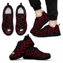Load image into Gallery viewer, Marvelous Striped Stunning Logo Northern Illinois Huskies Sneakers
