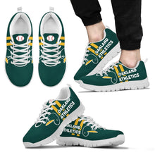 Load image into Gallery viewer, Vertical Two Line Mixed Helmet Oakland Athletics Sneakers