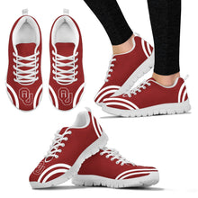 Load image into Gallery viewer, Lovely Curves Stunning Logo Icon Oklahoma Sooners Sneakers