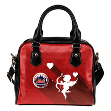 Load image into Gallery viewer, Superior Cupid Love Delightful New York Mets Shoulder Handbags