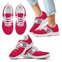 Load image into Gallery viewer, Three Colors Vertical Ohio State Buckeyes Sneakers