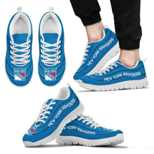 Load image into Gallery viewer, Wave Red Floating Pattern New York Rangers Sneakers