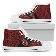 Load image into Gallery viewer, Perfect Cross Color Absolutely Nice Oklahoma Sooners High Top Shoes