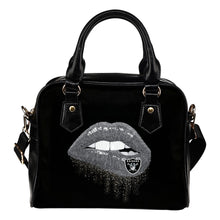 Load image into Gallery viewer, Beautiful Lips Elegant Logo Oakland Raiders Shoulder Handbags