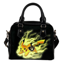 Load image into Gallery viewer, Pikachu Angry Moment Oakland Raiders Shoulder Handbags