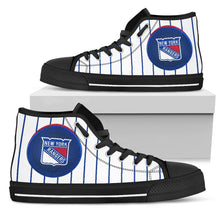Load image into Gallery viewer, Straight Line With Deep Circle New York Rangers High Top Shoes