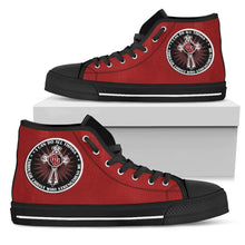 Load image into Gallery viewer, I Can Do All Things Through Christ Who Strengthens Me Oklahoma Sooners High Top Shoes