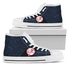 Load image into Gallery viewer, Perfect Cross Color Absolutely Nice New York Yankees High Top Shoes