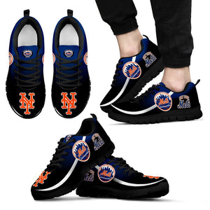 Mystery Straight Line Up New York Mets Sneakers