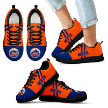 Load image into Gallery viewer, Line Stripe Logo Bottom New York Mets Sneakers
