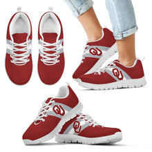 Load image into Gallery viewer, Three Colors Vertical Oklahoma Sooners Sneakers