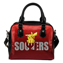 Load image into Gallery viewer, Pokemon Sit On Text Oklahoma Sooners Shoulder Handbag