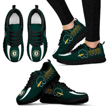 Load image into Gallery viewer, Vintage Four Flags With Streaks Oakland Athletics Sneakers