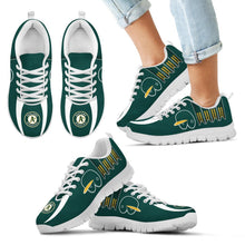 Load image into Gallery viewer, Vintage Four Flags With Streaks Oakland Athletics Sneakers