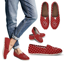 Load image into Gallery viewer, Red Valentine Cosy Atmosphere Oklahoma Sooners Casual Shoes V2