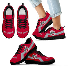 Load image into Gallery viewer, Ohio State Buckeyes Line Logo Sneakers