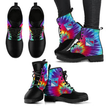 Load image into Gallery viewer, Tie Dying Awesome Background Rainbow New York Rangers Boots
