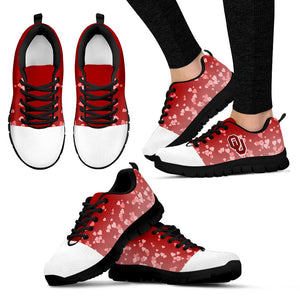 Heart Flying Valentine Sweet Logo Oklahoma Sooners  Sneakers