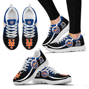 Mystery Straight Line Up New York Mets Sneakers