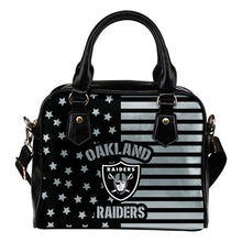 Load image into Gallery viewer, Unique Twinkle Star With Line Oakland Raiders Shoulder Handbags