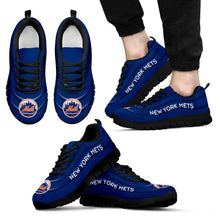 Load image into Gallery viewer, Wave Red Floating Pattern New York Mets Sneakers