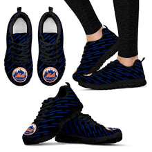 Load image into Gallery viewer, Marvelous Striped Stunning Logo New York Mets Sneakers